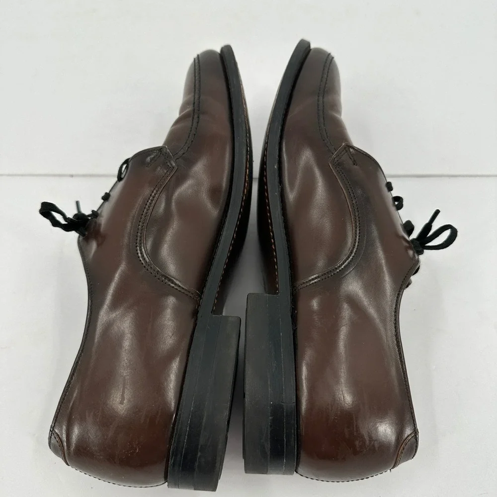 Goodyear Mens Brown Leather Oxford Dress Shoes Lace Up Formal Work Size 8.5 E‎